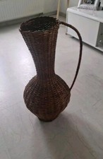 TOP Rattan Bodenvase Vintage 