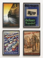 als Set: 4 Poster Deutsche