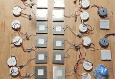 12x Treppenleuchten Typ L13 - 12x Vorschaltgerät EVN-LV124-16 - 2x Taster+Aktor