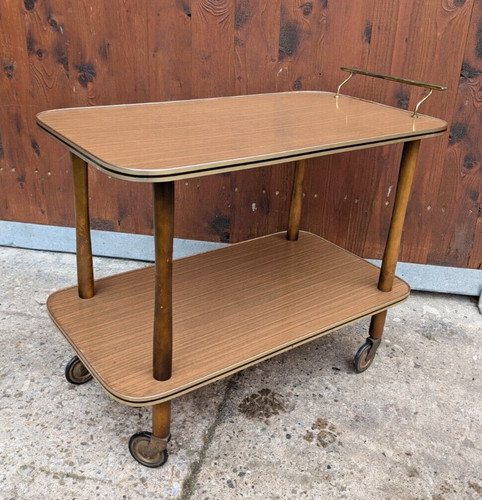 Servierwagen teewagen nussbaum - servierwagen,