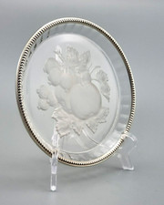 Obstschale Obst Teller 950er Silber Glas Gebäck Schale 1 von 12 Frankreich (73)