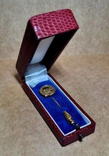 40 Jahre FAG Kugelfischer  Anstecknadel, Jubiläumsnadel in 925 Silber/vergoldet