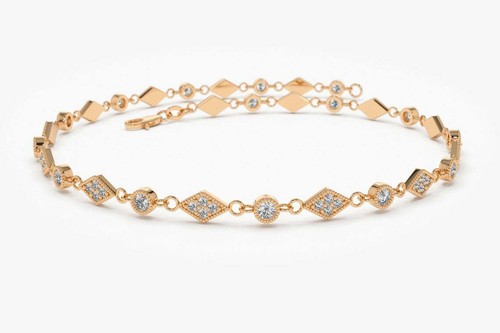 Diamant armband milgrain - diamant,