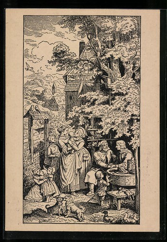 Künstler ludwig richter - künstler-ak,