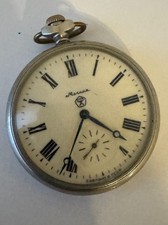 Molnija Taschenuhr mit Wölfe Sowjetische Made in UdSSR