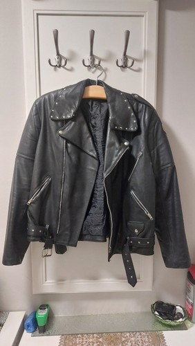 Vintage biker lederjacke - vintage,