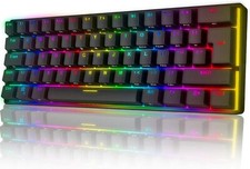 UK Layout 60% Mechanische Gaming-Tastatur Typ C verkabelt RGB für Computer/PC