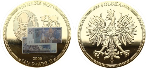 Medaille polen 50 banknot - medaille,