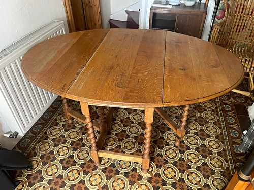 Gateleg tisch aus eiche - gateleg,