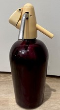 Soda Spender Siphon Soda Maker 60er Jahre burgund von Kayser 