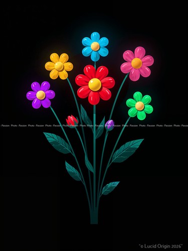 Foto blumen künstlerisch - a4,