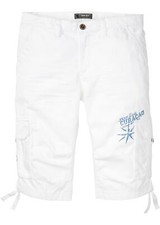 Bermuda Cargo Loose Fit Gr. 48 Weiß Herren-Bermuda Hose Pants R-Ware Neu