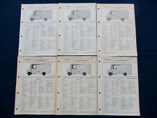 6x Ford Transit 1 Grossraumwagen  Prospekt Brochure VDA Typenblätter 1966-68 143
