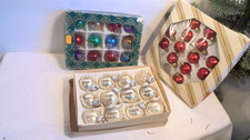 Alte christbaumkugeln gold - 37,