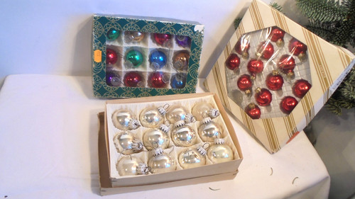 Alte christbaumkugeln gold - alte,