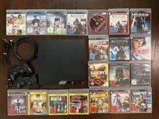 Playstation 3 PS3 320GB Konsole 2 Controller 20 Spiele 1 Ladekabel