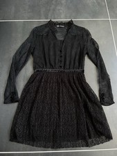 Wunderschönes schwarzes Kleid mit Samt & Spitzendetails ~ Zara ~ Gr. S