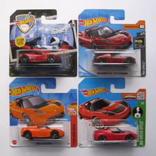 4 x Hot Wheels Tesla Roadster