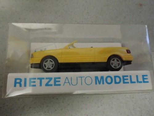 Rietze 10440 audi cabrio - audi, gelb