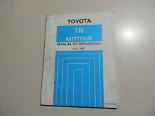 1987 Manuel de reparation Moteur 1,5L Diesel Toyota Starlet P7