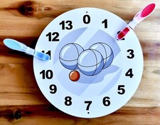 Praktischer Boule-/Petanque-Zähler – Ø 20 cm – Aluminium – Wetterfest & Farbig