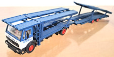 HERPA Modellauto -LKW EGERLAND PKW TRANSPORTER mit Anhänger - 1:87 H0 70er Jahre