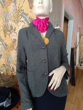 Wolle Jacke Blazer grau