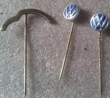 2x Anstecknadel VW 1 x Beetle Käfer Silhouette Oldtimer Pin 2 Embleme Volkswagen