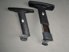 Ersatz kpl. l + r (def.) Armlehnen für Bürostuhl Armlehne m. Schraub-Arretierung