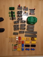 Lego Duplo Eisenbahntunnel/Berg Schienen Kurven Weichen Endstücke Bahnübergang