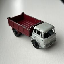 Moko Lesney Matchbox 3 Bedford 7 1/2 Ton Tipper Truck grau/rotbraun Vintage 1961