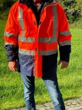 2-in-1  Warnschutzparka  Sicherheitsparka Signalparka Winterparka Portwest o.Ä.