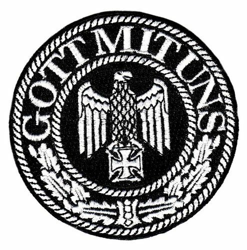 Aufnäher patch gott mit - mit, uns