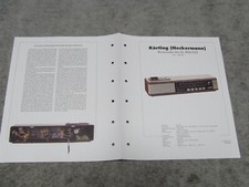 Schaltplan für Radio Körting Bio Ionisator Art.-Nr. 826/235 Rundfunkmuseum