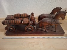 Pferdegespann mit Bierfässer