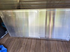 2 Hohlkammerplatten 16mm mit 1 Verbindungsschiene aus Aluminium 