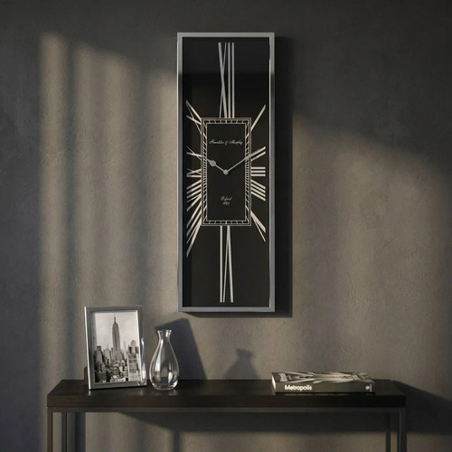 Wanduhr art deco rechteckig - wanduhr,