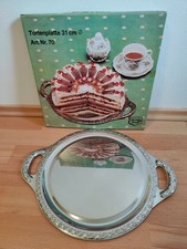 Tortenplatte Edelstahl ca. 31