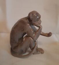 B & G Bing & Gröndahl Dänemark Porzellan Figur Affe mit Schildkräten