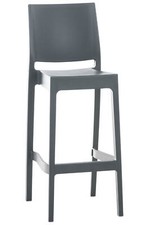 Barhocker Maya Kunststoff Barstuhl Garten Thekenhocker Stapelbar Küchenhocker