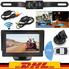 Auto Rückfahrkamera mit LCD Monitor 5" LKW Bus Funk Kabellos Rückseiten Kamera