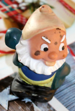 DDR zwerg spielzeug alt 9cm Gartenzwerg Hartgummi Plastik wichtel 2  vintage HG