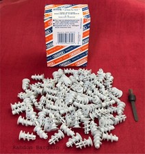 100er Box - Draper Gipskartonplatte Trockenbaubefestigungen Wandstecker Hohlraumanker Nylon