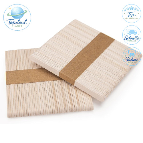 Eisstiele holz 100 stück - eisstiele,