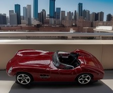 Matchbox 1956 Aston Martin DBR1 weinrot MBX Oldtimer Roadster Mattel Auto Car 56