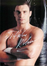 Vitali Klitschko WBO Weltmeister Schwergewicht Autogrammkarte signiert