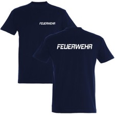 FEUERWEHR T-Shirt 180g/m² Druck beidseitg - 7 versch. Druckfarben - S9