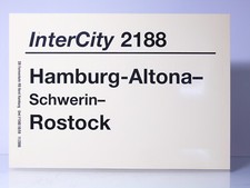Zuglaufschild IC 2188  Hamburg