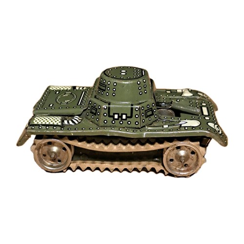 Vintage tinplate tank gama - vintage,