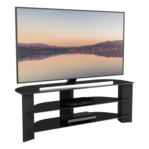 Schwarz glas eck ständer - glas, tv